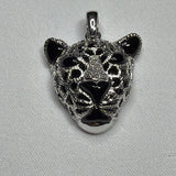 Black Panther Head Sterling Silver Pendant