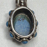 Blue Stone Sterlling Silver Pendant