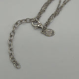 Silver and Green Malachite Leaf Pendant Necklace