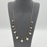 Brighton Silver and Pearl Beaded Necklace