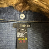 Kenzie Women’s Denim Jacket with Faux Fur Collar