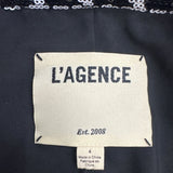 L'Agence Black and White Houndstooth Blazer