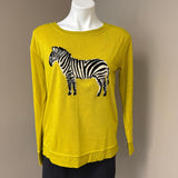 Jane and Delancey Zebra Print Sweater