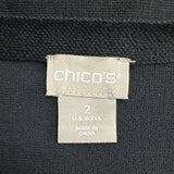 Chico's Women's Black Long Sleeve Top