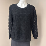 Fat Giri Black Knit Sweatshirt