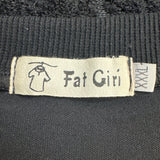 Fat Giri Black Knit Sweatshirt