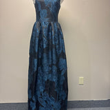St. John Women's Floral Embroidered Evening Dress