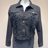 Endless Love Women's Black Lace-Up Jacket