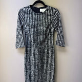 BOSS Black and White Checked Dress