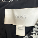 BOSS Black and White Checked Dress