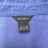 Eddie Bauer Women's Blue Button-Up Shirt