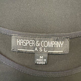 Kasper & Company Long Sleeve Black Top