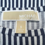 Michael Kors Striped Peplum Top