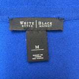 White House Black Market Women's Blue Cardigan Sweater