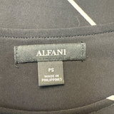 Alfani Women's Black Top with White Designs