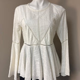 Gianni Bini White Peplum Top