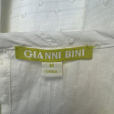 Gianni Bini White Peplum Top