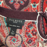 Talbots Pure Merino Wool Long Sleeve Top