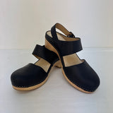 Dansko Black Leather Clogs