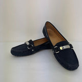Coach Women's Black Moccasin Loafers, Size 7.5 B