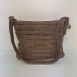 The Sak Brown Crochet Shoulder Bag