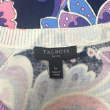 Talbots Petite Floral Print Top SZ PS