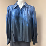 DKNY Women's Blue Silk Blouse