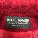Herbert Grossman Red Wool Suit