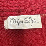 ST. JOHN Women's Red Cardigan and Pants Set