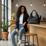 LOUIS VUITTON CARMEL BLACK HOBO BAG