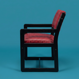 MCM RED REPTILE PRINT CHAIR **