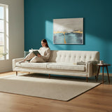 MCM SCANDINAVIAN STYLE 9' DAVENPORT NEWLY UPHOLSTERED
