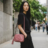 GUCCI PINK SOHO DISCO SHOULDER BAG